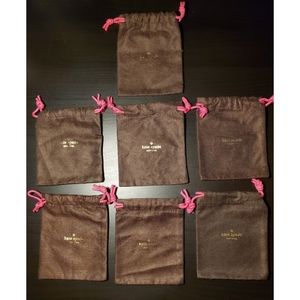 7 Pk Kate Spade Medium Jewelry Pouch/Dustbag NWOT